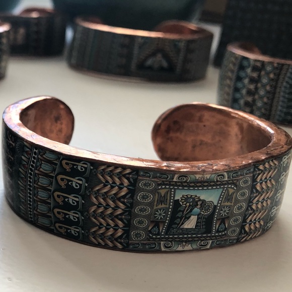 Datura Art Handmade Global Artisans Copper Cuffs - Picture 8 of 14